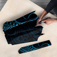 Black Blue Polynesian Tribal Umbrella LT9 - Polynesian Pride