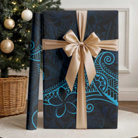 Black Blue Polynesian Tribal Wrapping Paper LT9 - Polynesian Pride