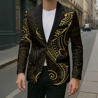Black Gold Polynesian Tribal Blazer LT9 - Polynesian Pride