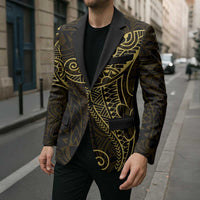 Black Gold Polynesian Tribal Blazer LT9 - Polynesian Pride