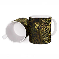 Black Gold Polynesian Tribal Ceramic Mug LT9 - Polynesian Pride