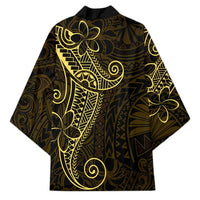 Black Gold Polynesian Tribal Kimono LT9 - Polynesian Pride