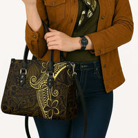 Black Gold Polynesian Tribal Leather Bag LT9 - Polynesian Pride