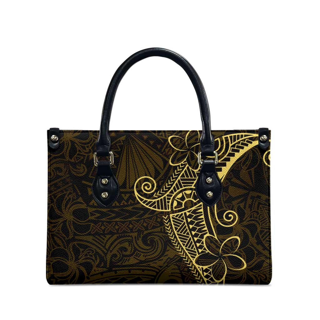 Black Gold Polynesian Tribal Leather Bag LT9 - Polynesian Pride