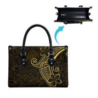 Black Gold Polynesian Tribal Leather Bag LT9 - Polynesian Pride