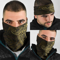 Black Gold Polynesian Tribal Neck Gaiter LT9 - Polynesian Pride