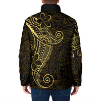 Black Gold Polynesian Tribal Padded Jacket LT9 - Polynesian Pride