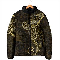 Black Gold Polynesian Tribal Padded Jacket LT9 - Polynesian Pride