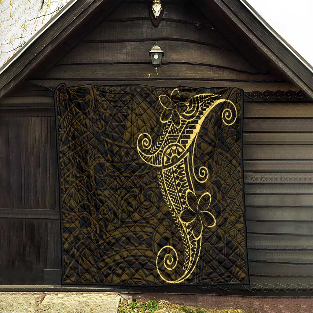 Black Gold Polynesian Tribal Quilt LT9 - Polynesian Pride