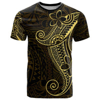 Black Gold Polynesian Tribal T Shirt LT9 Gold - Polynesian Pride