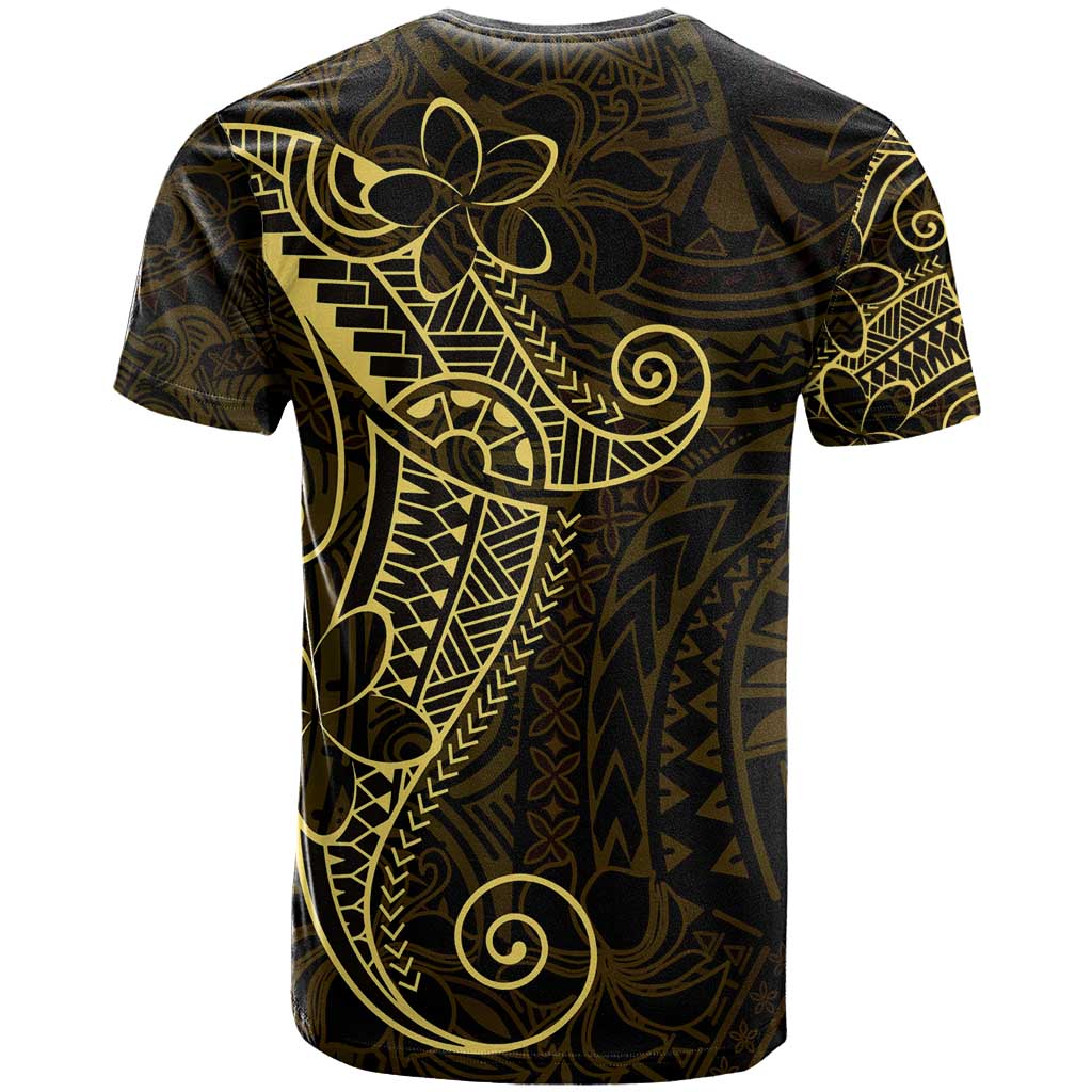 Black Gold Polynesian Tribal T Shirt LT9 - Polynesian Pride