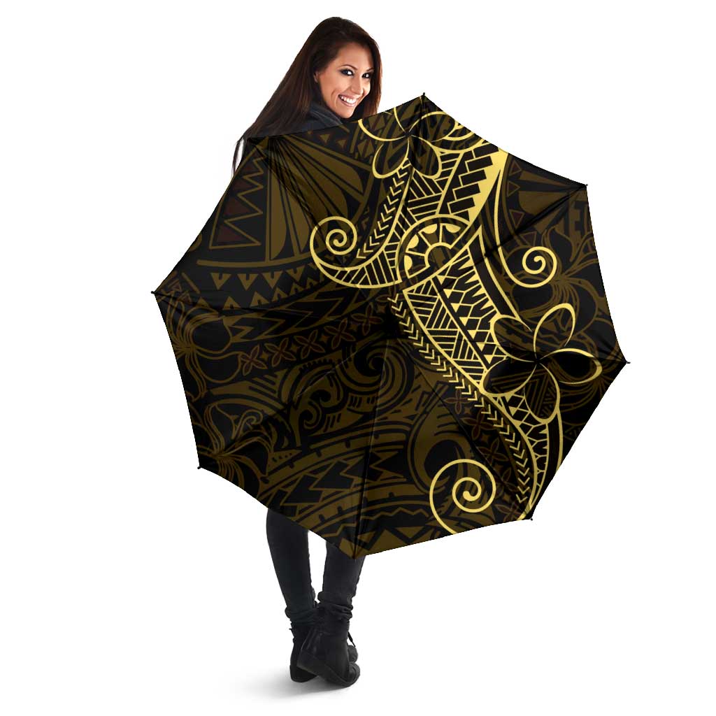 Black Gold Polynesian Tribal Umbrella LT9 - Polynesian Pride