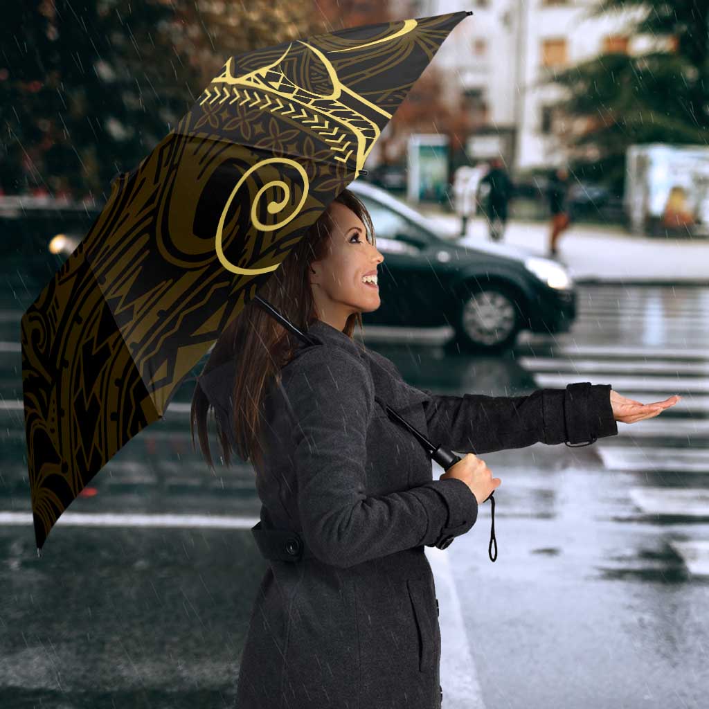 Black Gold Polynesian Tribal Umbrella LT9 - Polynesian Pride