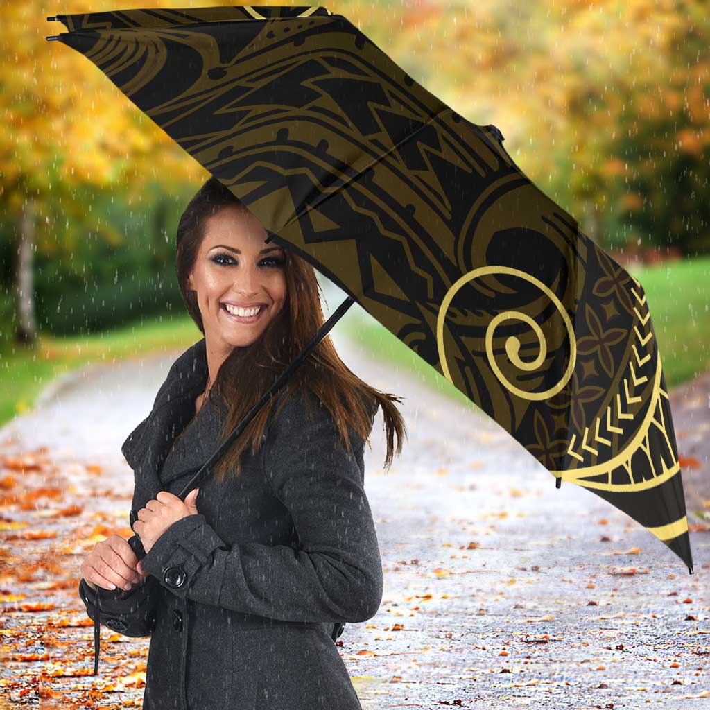 Black Gold Polynesian Tribal Umbrella LT9 - Polynesian Pride