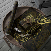 Black Gold Polynesian Tribal Wrapping Paper LT9 - Polynesian Pride
