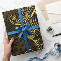 Black Gold Polynesian Tribal Wrapping Paper LT9 - Polynesian Pride