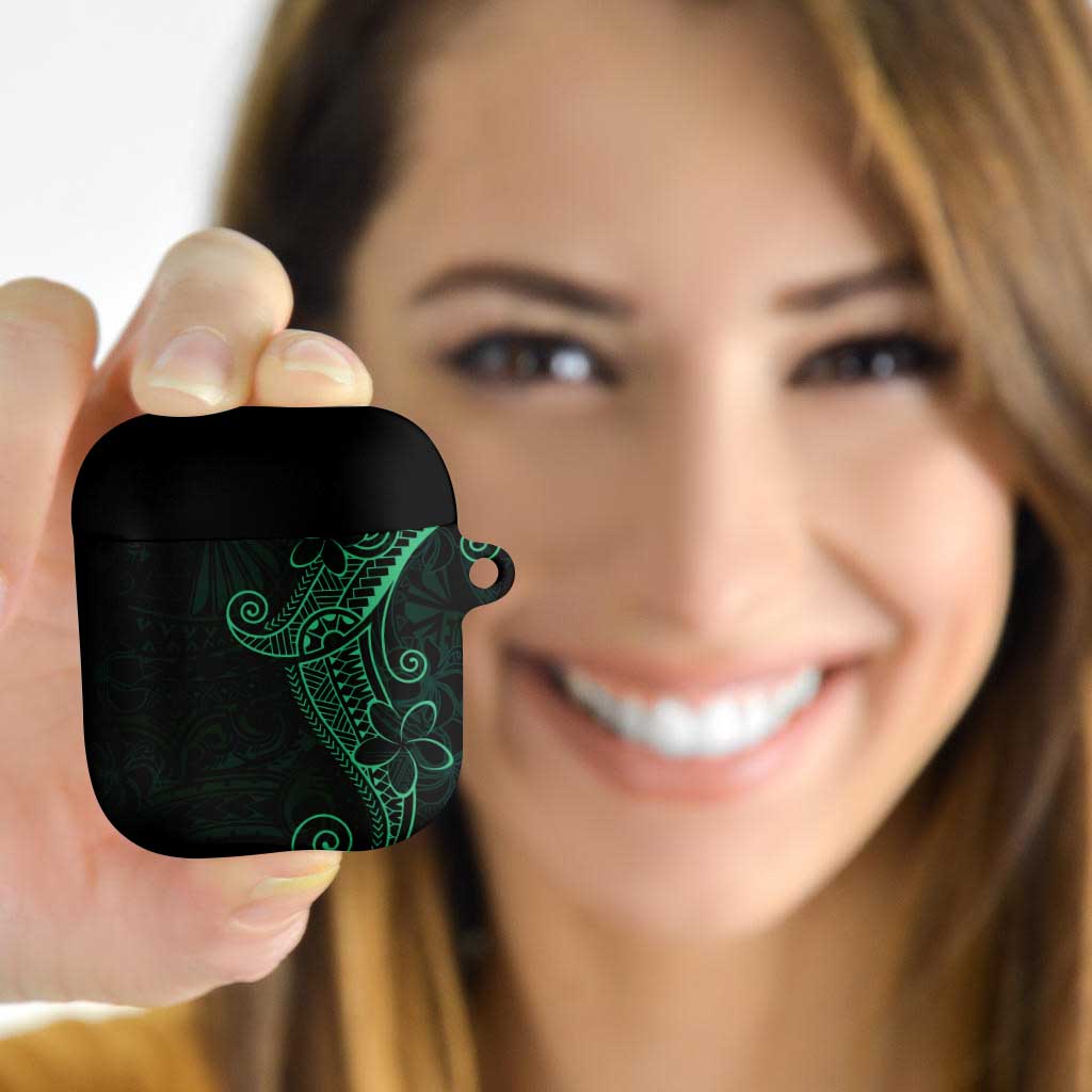 Black Green Polynesian Tribal AirPods Case LT9 Green - Polynesian Pride