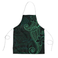 Black Green Polynesian Tribal Apron LT9 Green - Polynesian Pride