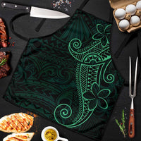 Black Green Polynesian Tribal Apron LT9 Green - Polynesian Pride