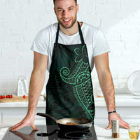 Black Green Polynesian Tribal Apron LT9 - Polynesian Pride