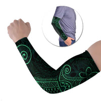 Black Green Polynesian Tribal Arm Sleeves LT9 Set of 2 Green - Polynesian Pride
