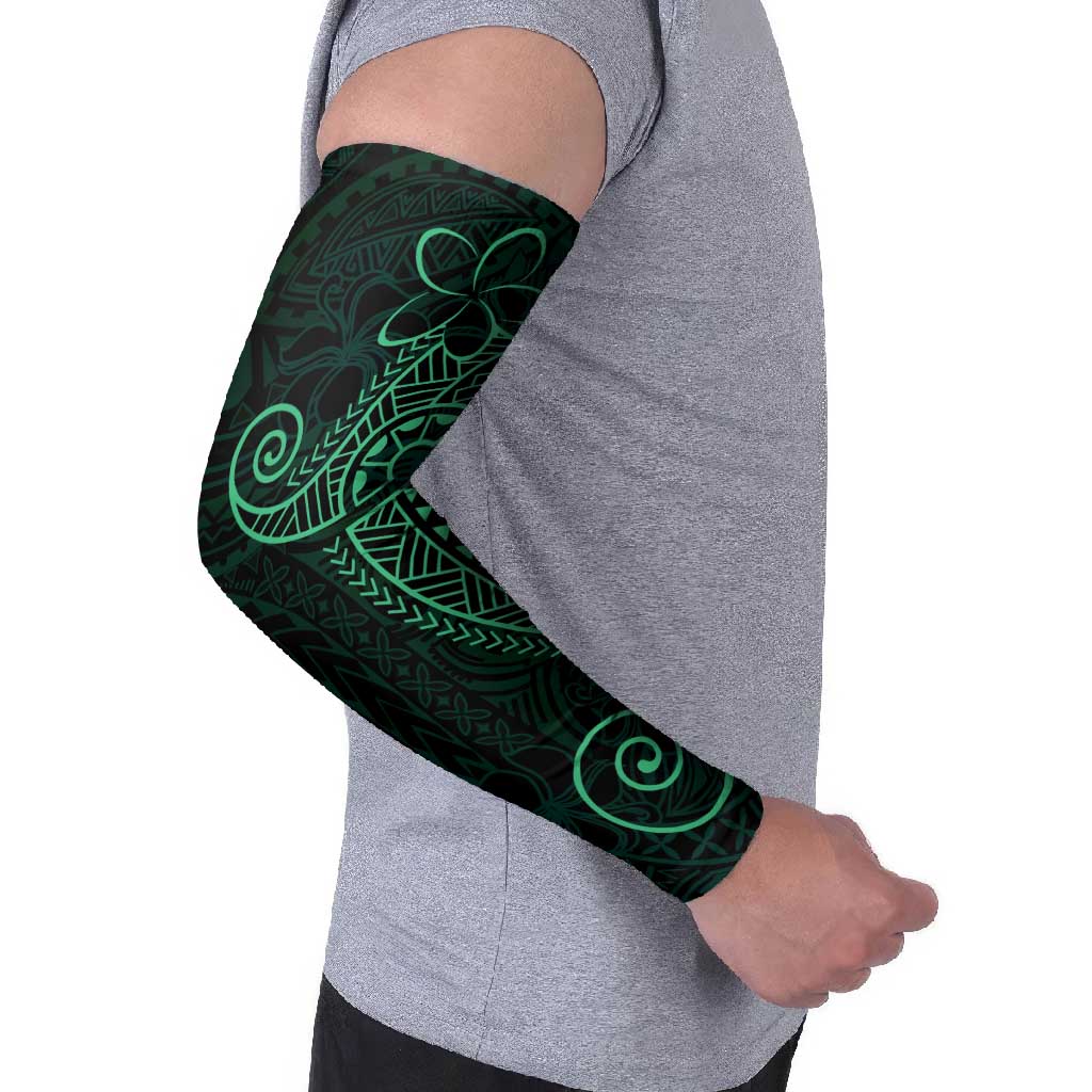 Black Green Polynesian Tribal Arm Sleeves LT9 - Polynesian Pride