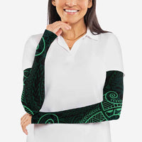 Black Green Polynesian Tribal Arm Sleeves LT9 - Polynesian Pride
