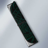 Black Green Polynesian Tribal Auto Sun Shade LT9 - Polynesian Pride