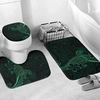 Black Green Polynesian Tribal Bathroom Set LT9 Mat Set Only (3 pcs) One Size Green - Polynesian Pride