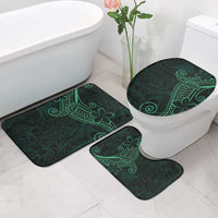 Black Green Polynesian Tribal Bathroom Set LT9 - Polynesian Pride