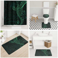 Black Green Polynesian Tribal Bathroom Set LT9 - Polynesian Pride