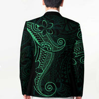 Black Green Polynesian Tribal Blazer LT9 - Polynesian Pride