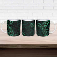 Black Green Polynesian Tribal Ceramic Mug LT9 - Polynesian Pride