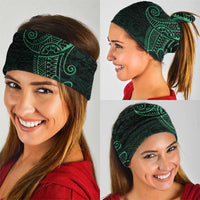 Black Green Polynesian Tribal Neck Gaiter LT9 - Polynesian Pride
