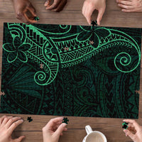 Black Green Polynesian Tribal Puzzle LT9 - Polynesian Pride