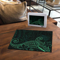 Black Green Polynesian Tribal Puzzle LT9 - Polynesian Pride