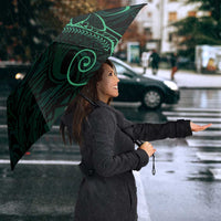 Black Green Polynesian Tribal Umbrella LT9 - Polynesian Pride