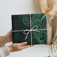 Black Green Polynesian Tribal Wrapping Paper LT9 - Polynesian Pride