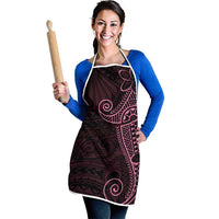 Black Pink Polynesian Tribal Apron LT9 - Polynesian Pride