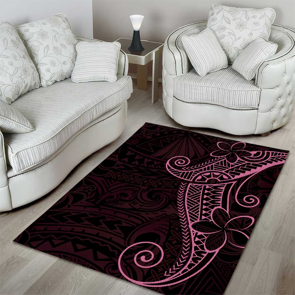 Black Pink Polynesian Tribal Area Rug LT9 - Polynesian Pride