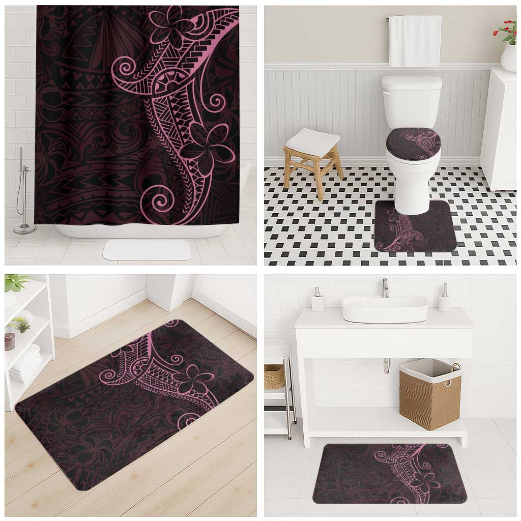Black Pink Polynesian Tribal Bathroom Set LT9 - Polynesian Pride
