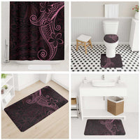 Black Pink Polynesian Tribal Bathroom Set LT9 - Polynesian Pride