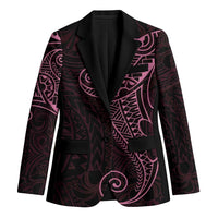 Black Pink Polynesian Tribal Blazer LT9 Unisex Pink - Polynesian Pride