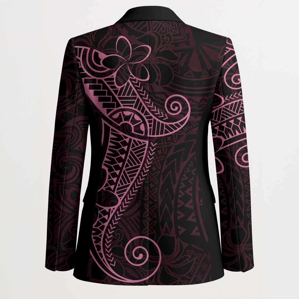 Black Pink Polynesian Tribal Blazer LT9 - Polynesian Pride