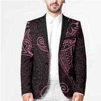 Black Pink Polynesian Tribal Blazer LT9 - Polynesian Pride