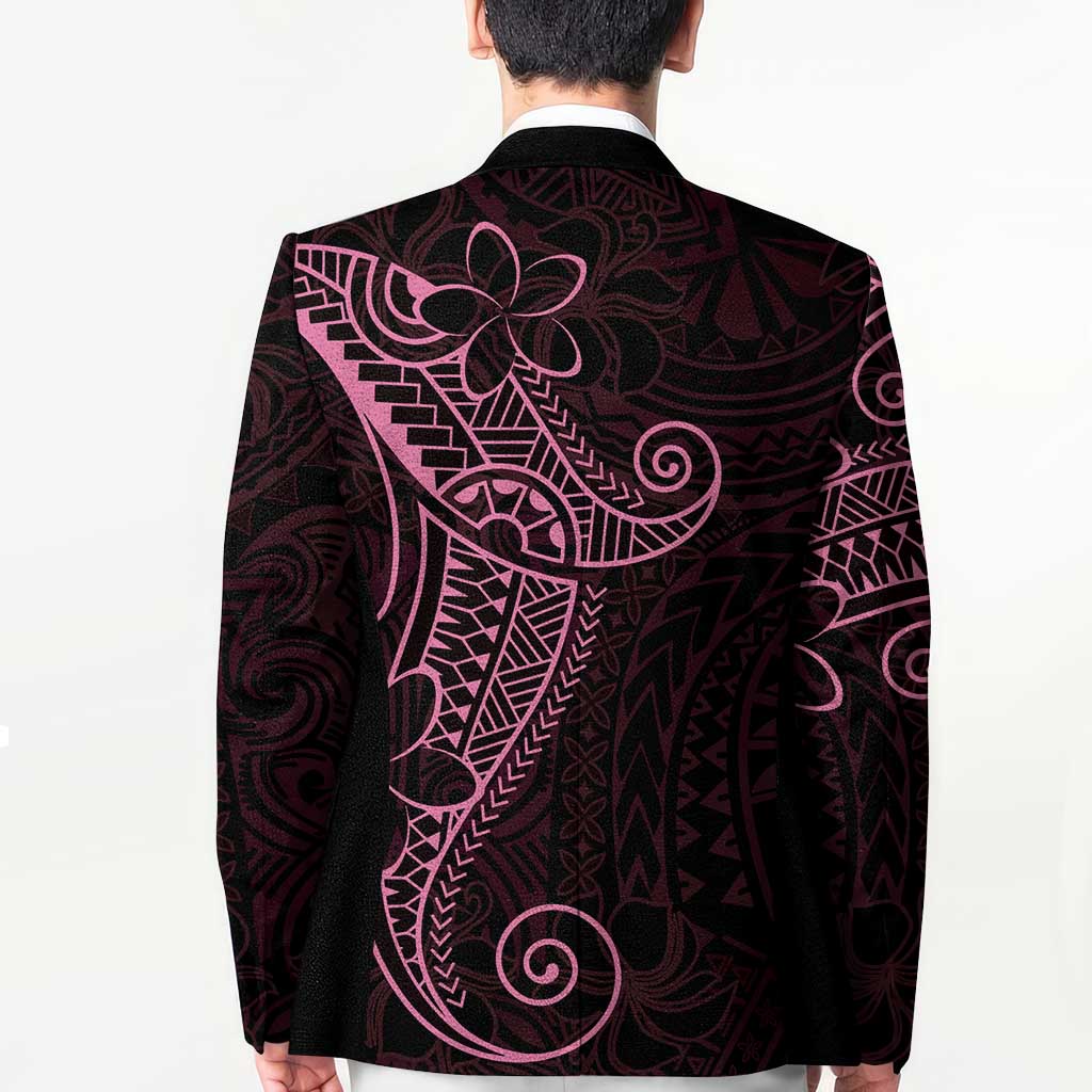 Black Pink Polynesian Tribal Blazer LT9 - Polynesian Pride