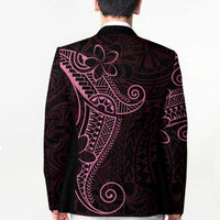 Black Pink Polynesian Tribal Blazer LT9 - Polynesian Pride