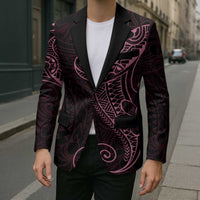 Black Pink Polynesian Tribal Blazer LT9 - Polynesian Pride