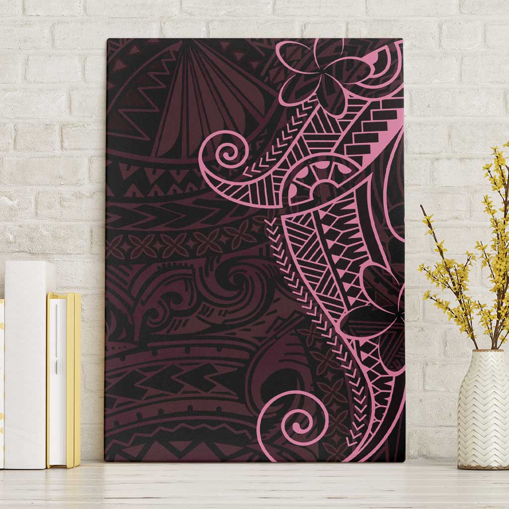 Black Pink Polynesian Tribal Canvas Wall Art LT9 Without Frame Pink - Polynesian Pride