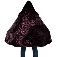 Black Pink Polynesian Tribal Cloak LT9 Unisex Pink - Polynesian Pride